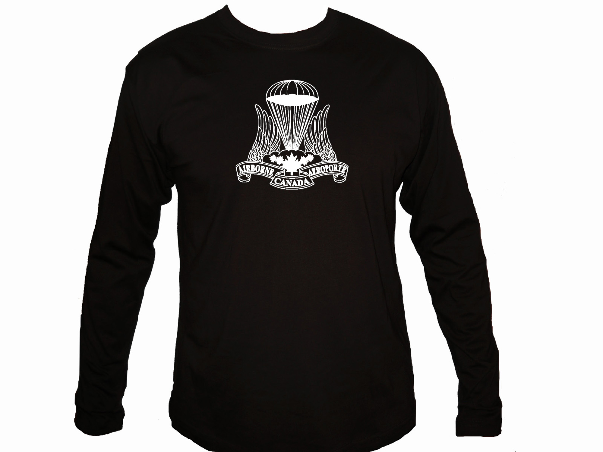 Canadian Airborne Regiment retro symbol sleeved t-shirt