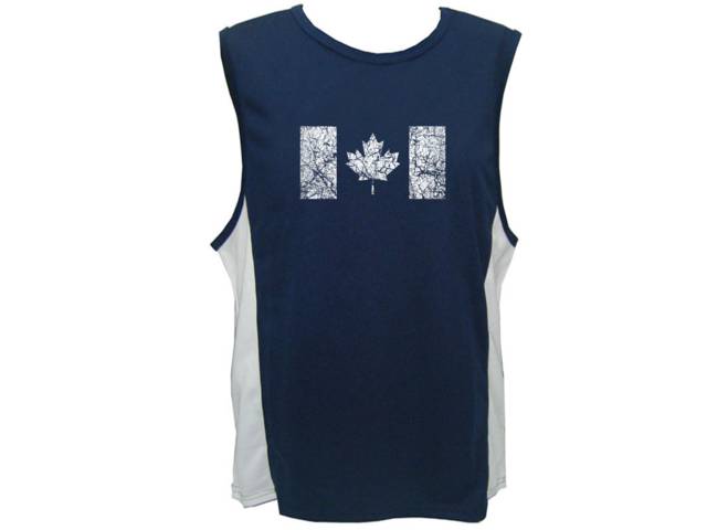 Canadian flag sweat proof polyester tank top