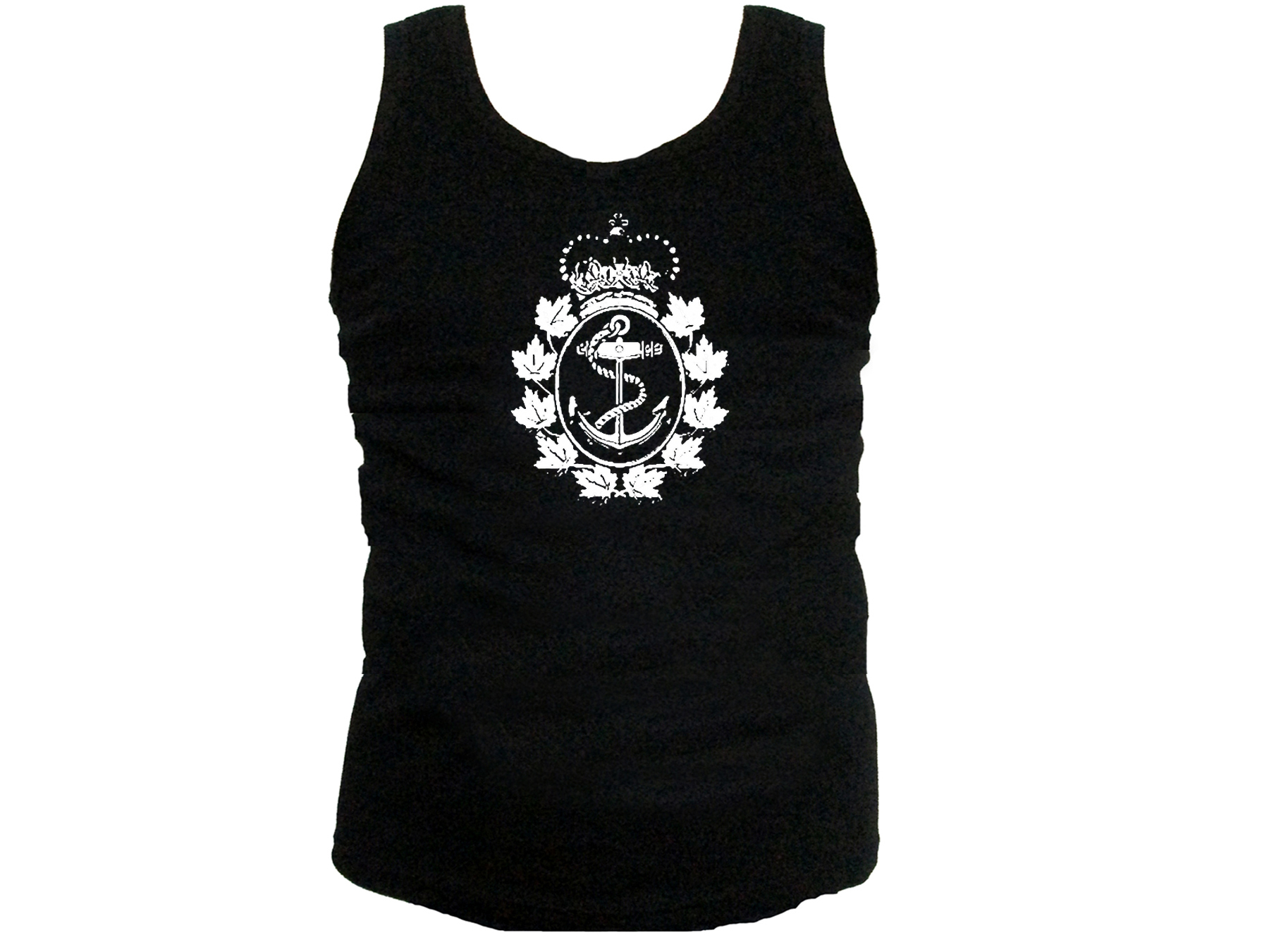 Canadian navy forces emblem mens muscle tank top 2XL