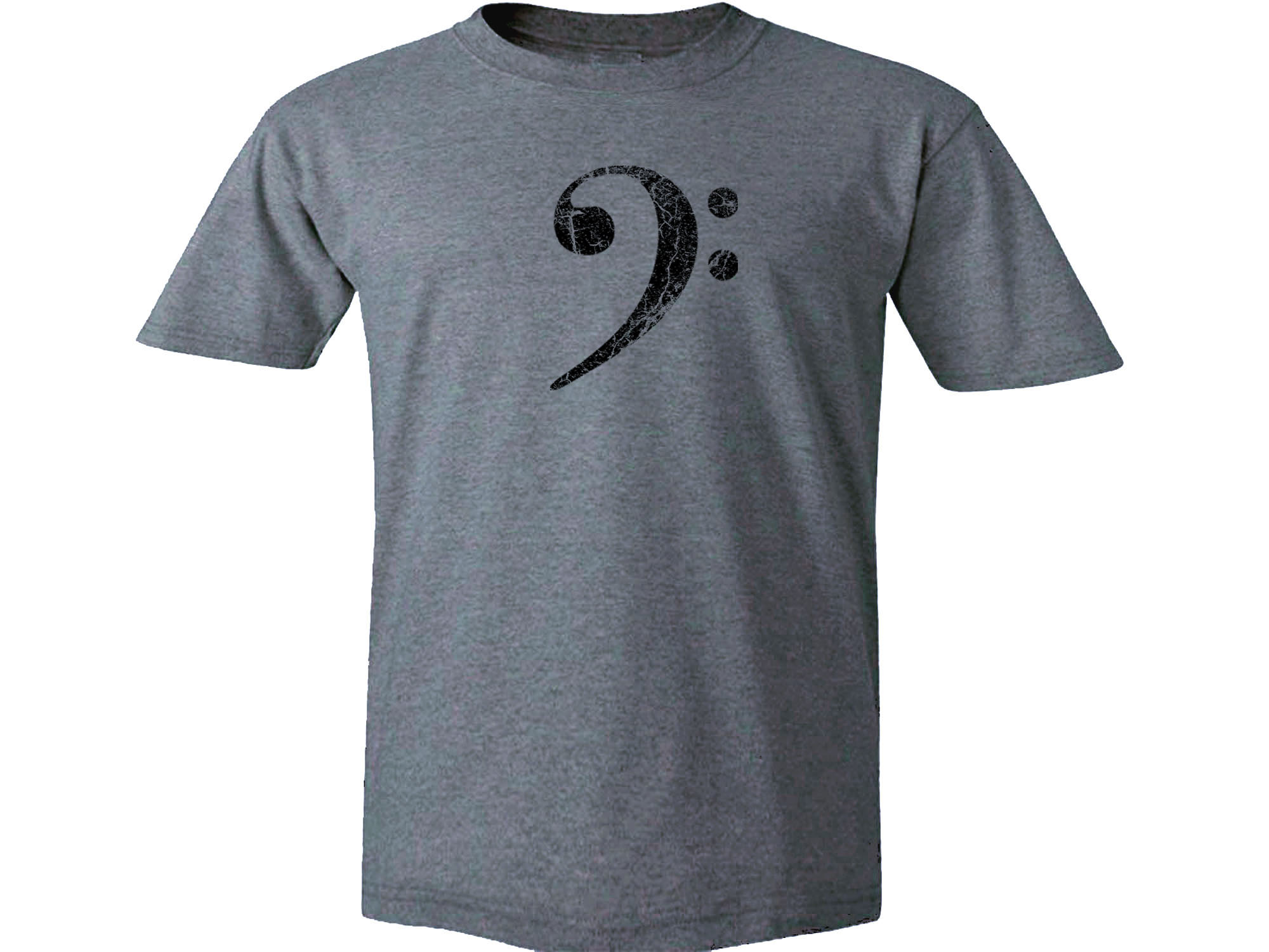 Bass player distressed clef t-shirt great gift for guitarist