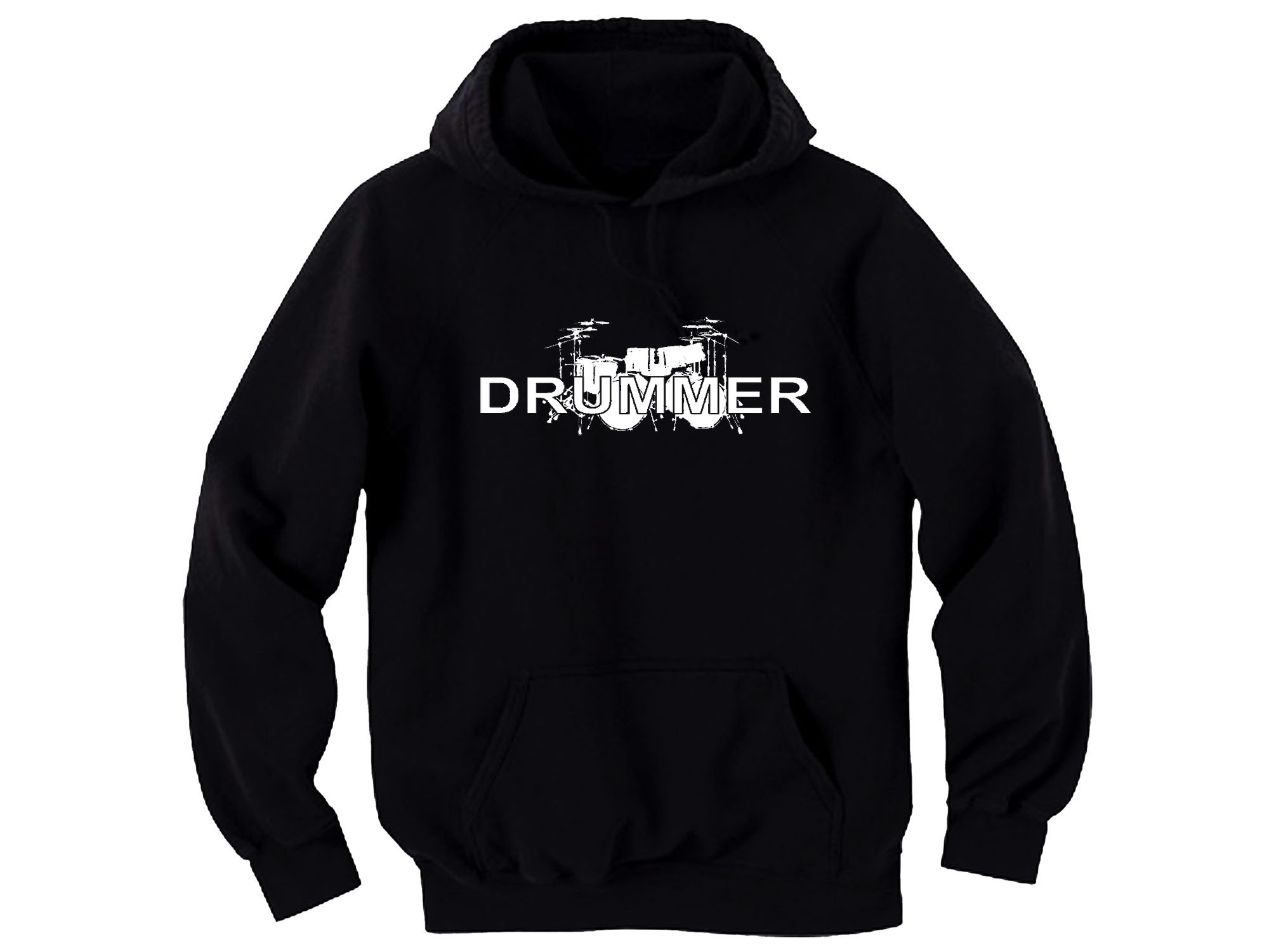 Drummer drums player Musician graphic hoodie