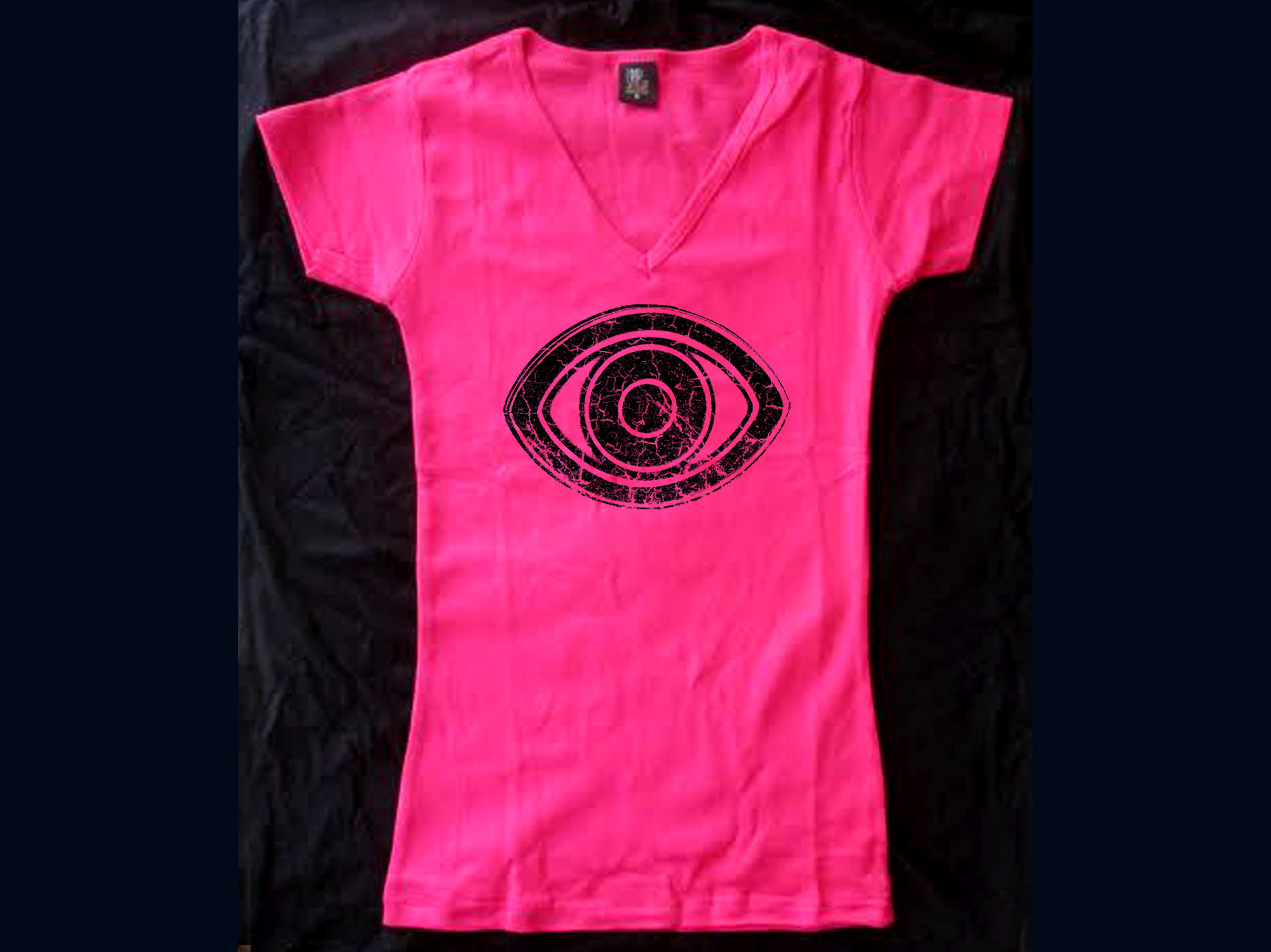 Evil Eye against spirit customized pink/red women t shirt