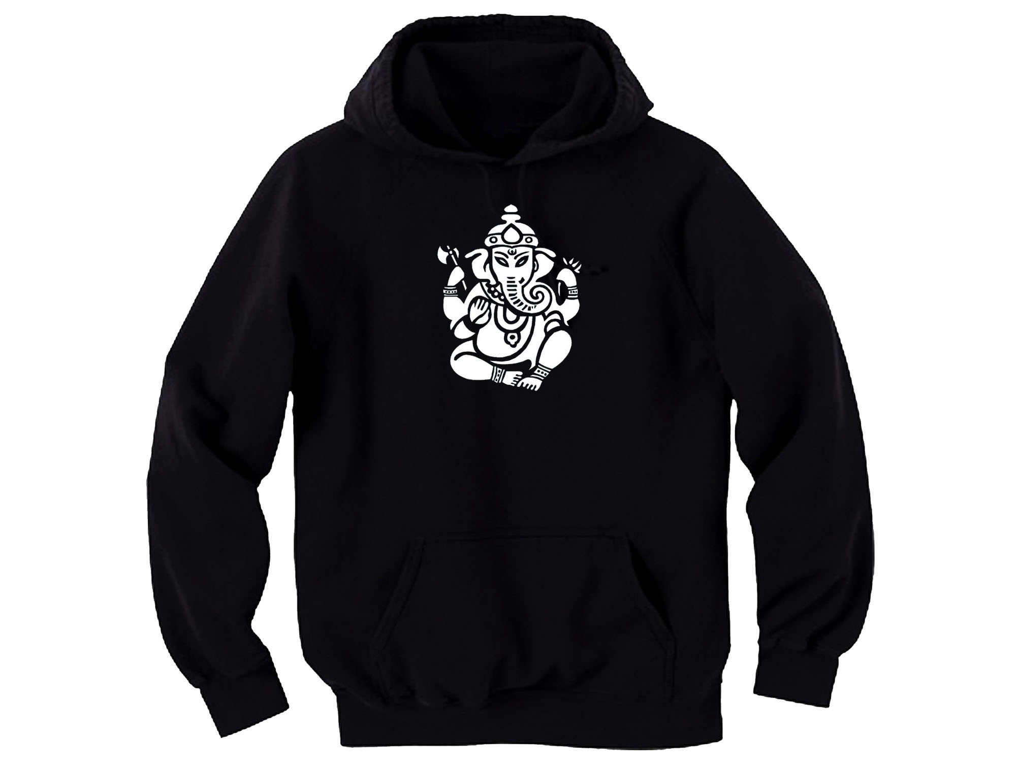 Ganesha Hindu god yoga meditation lotus design sweatshirt