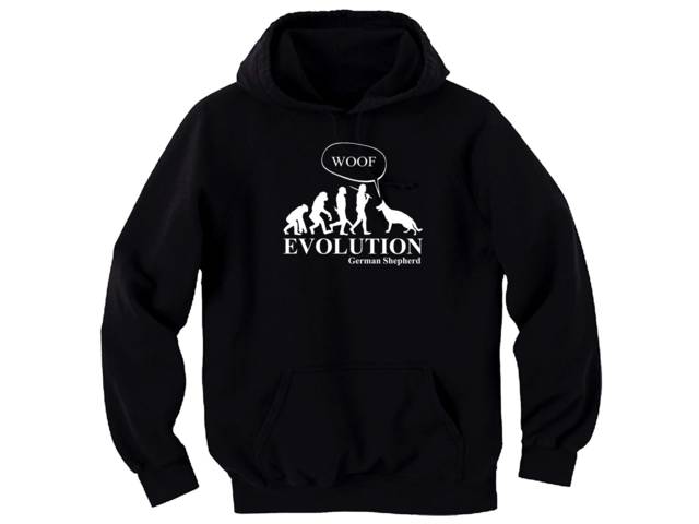 Evolution of German Shepherd funny evolve dogs sweat hoodie