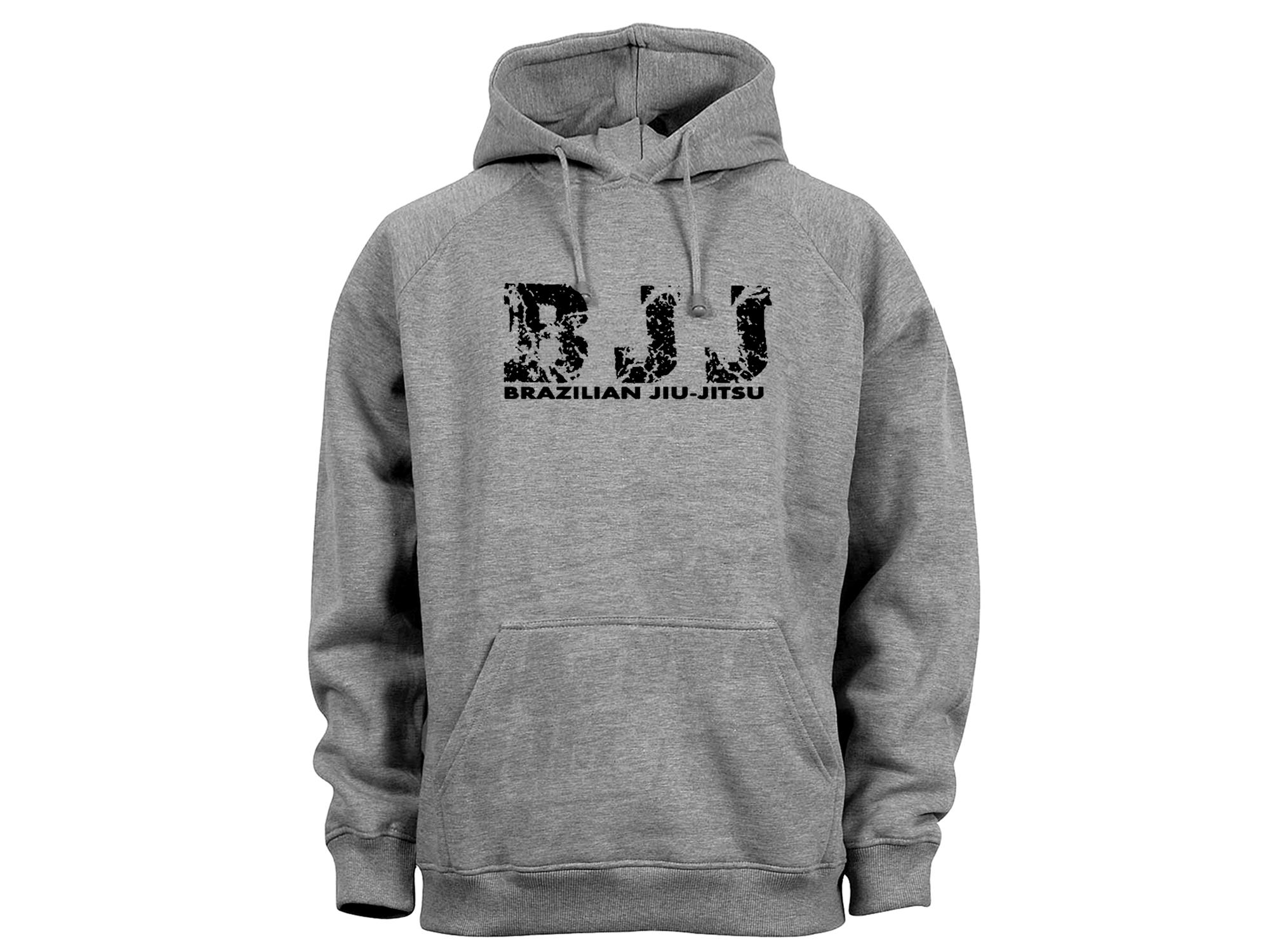 BJJ Brazilian Jiu Jitsu jitzu grunge look gray hoodie