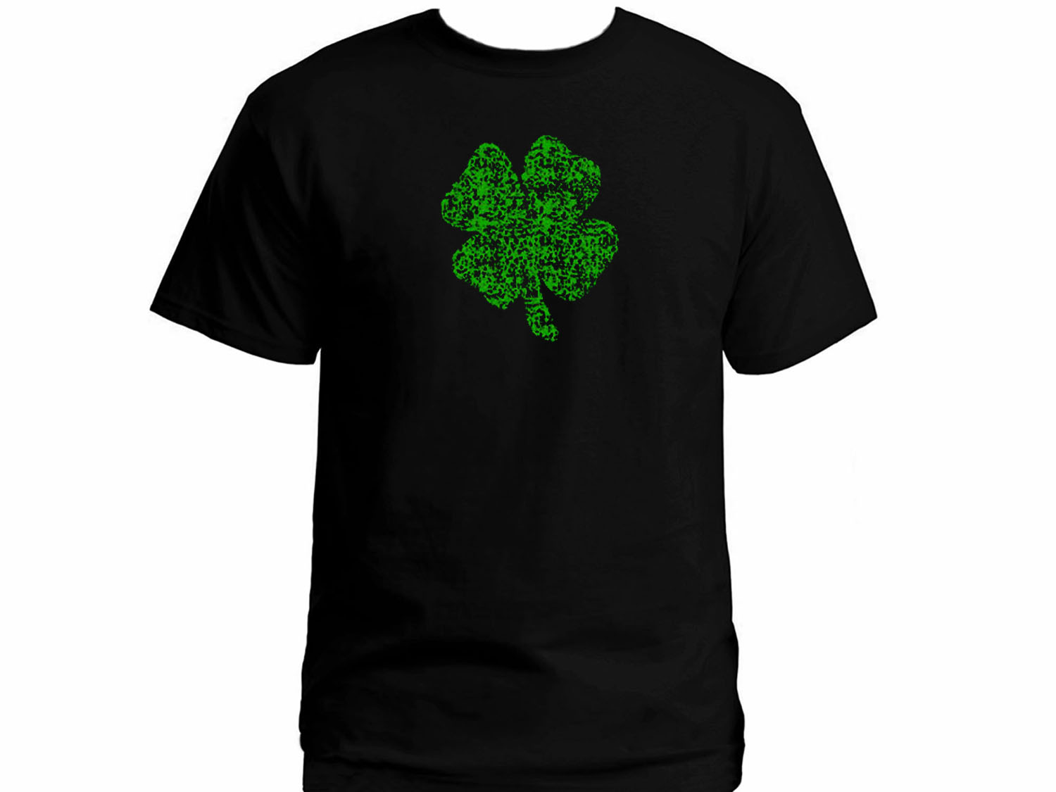 Irish lucky 4 leaf clover cheap graphic t shirt