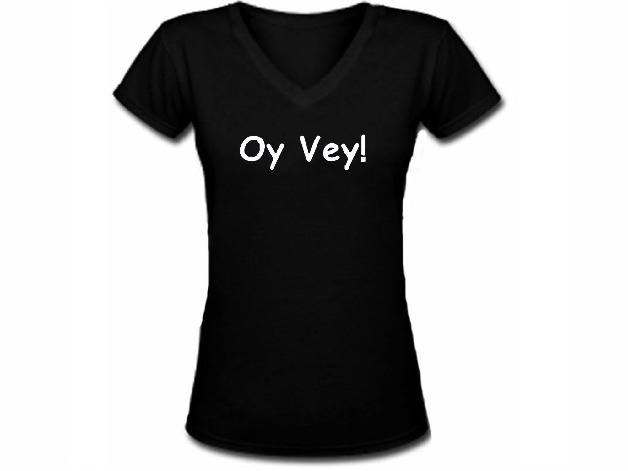Oy Vey funny Jewish black t-shirt - women/junior