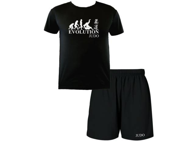 Judo set moisture wicking polyester t-shirt & shorts