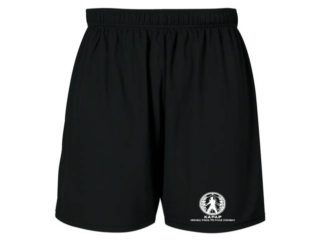 Kapap black shorts moisture wicking polyester material