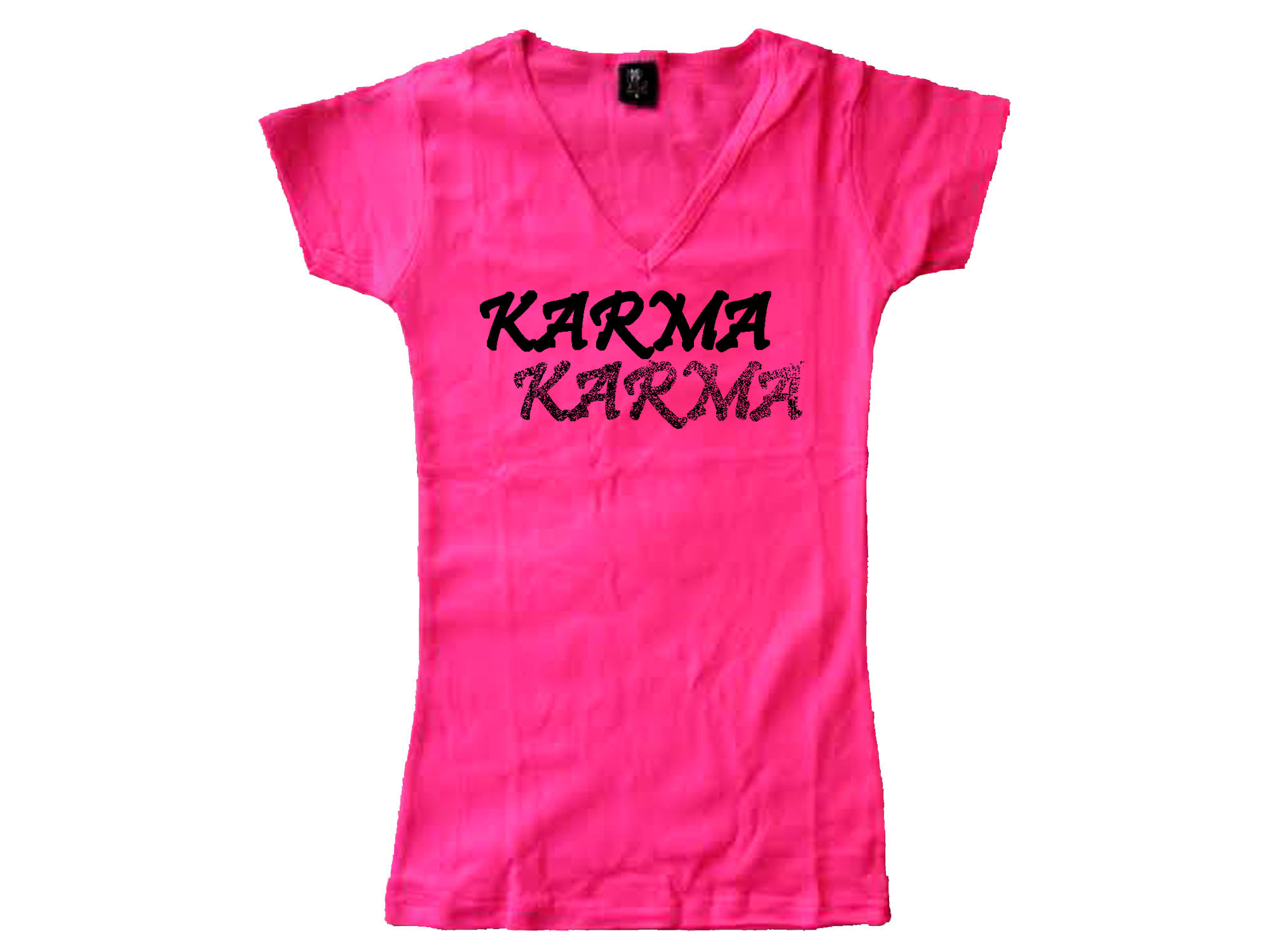 Karma yoga wear meditation woman pink t shirt