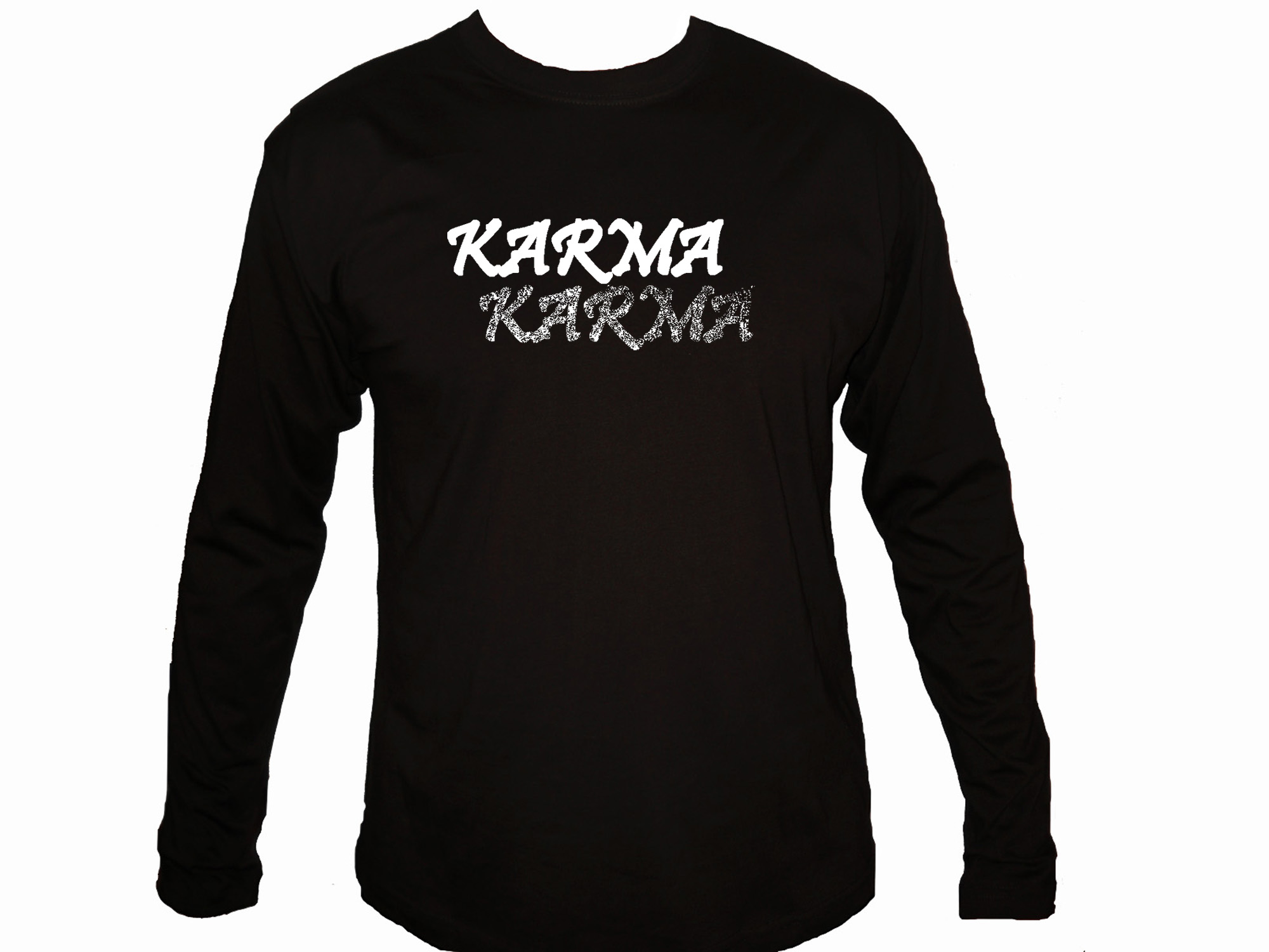 Karma Buddhist sleeved t-shirt