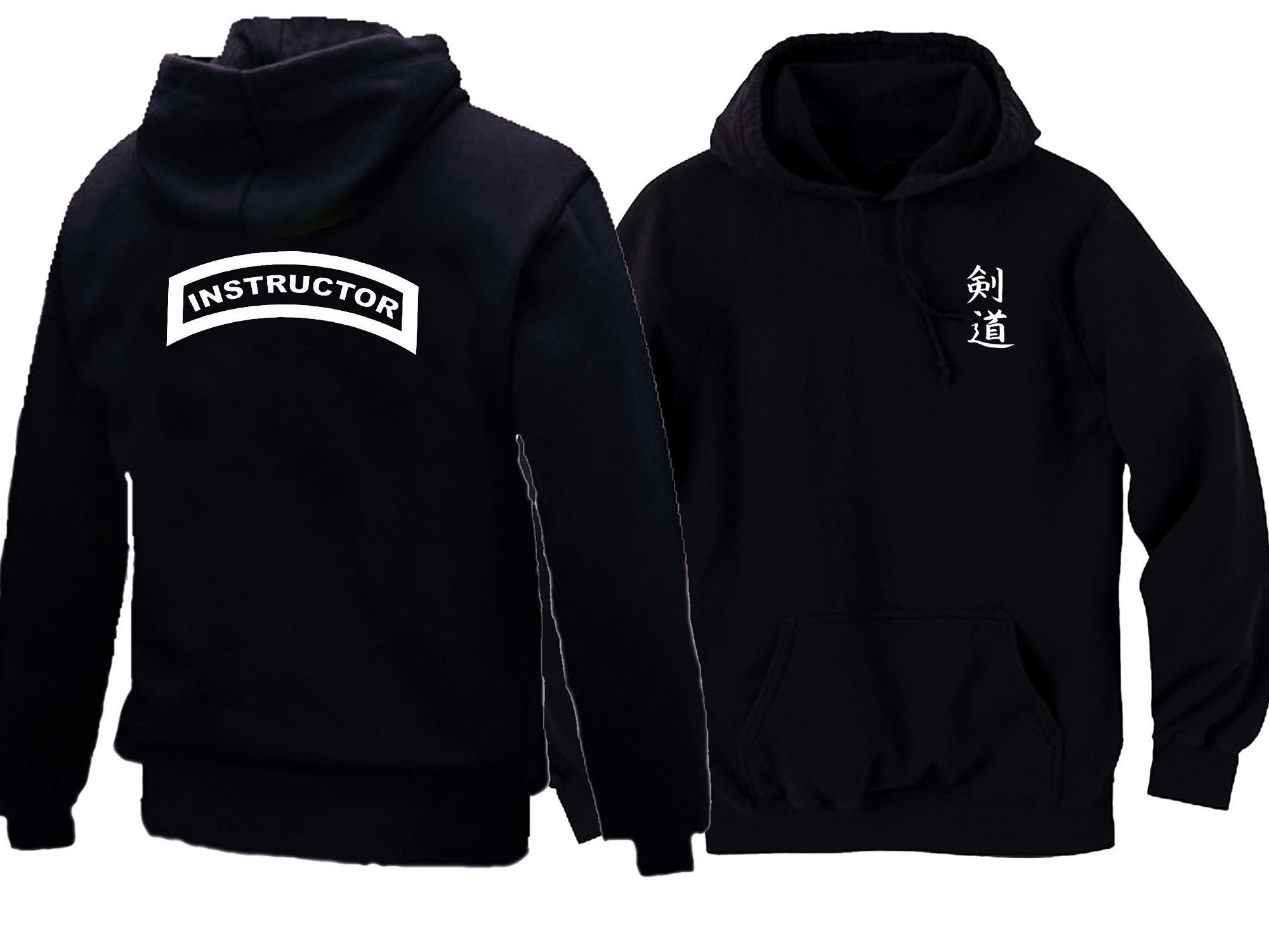 Kendo instructor MMA black hoodie for man/women or youth