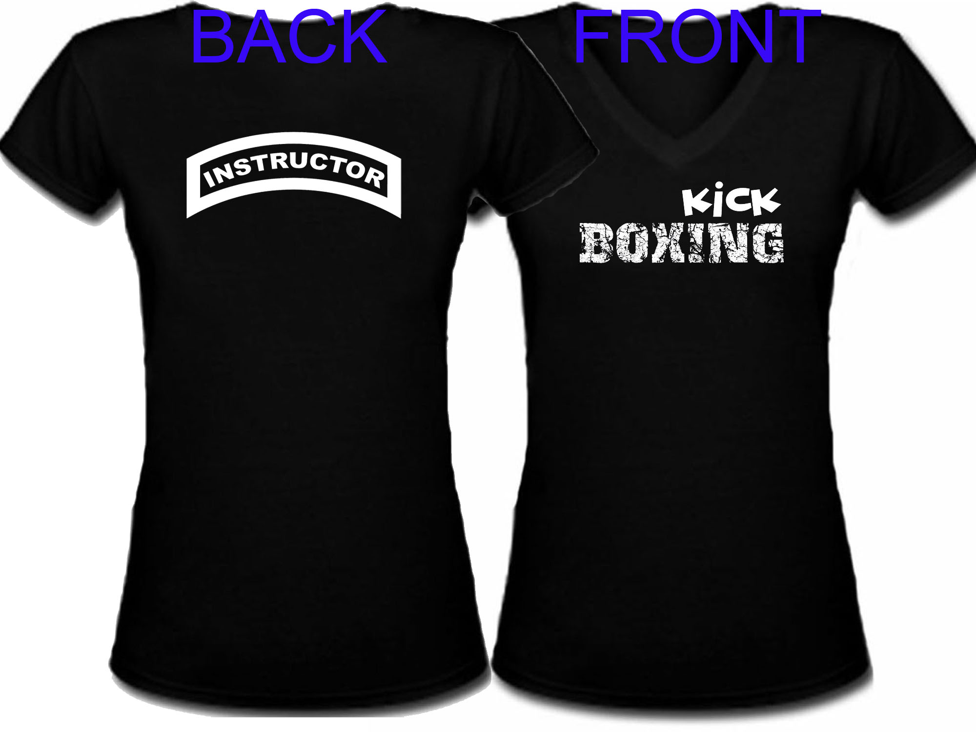 Kickboxing Instructor distressed print women t-shirt