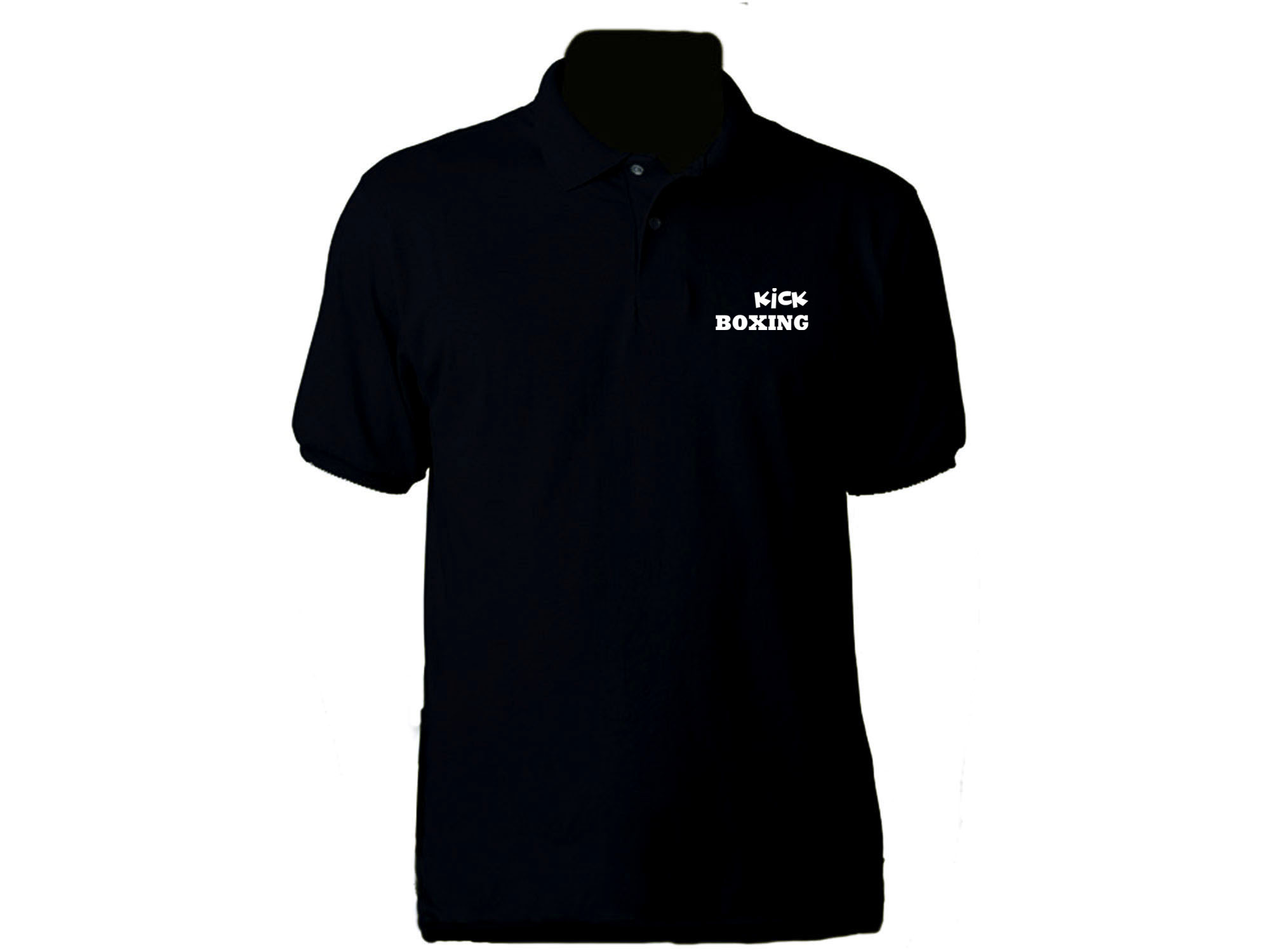 Kickboxing sweat proof fabric polo style t-shirt