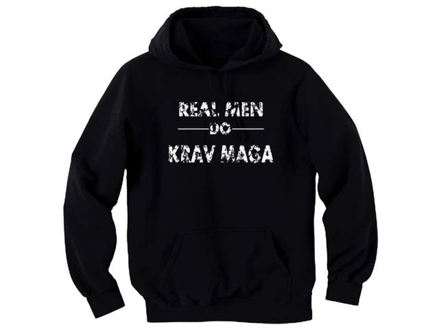 Real men do krav maga grunge look sweat hoodie 2