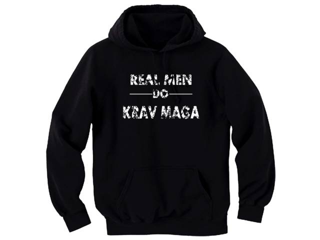 Real men do krav maga grunge look sweat hoodie 2