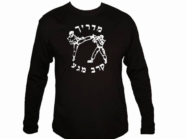 Krav maga Instructor Hebrew long sleeves t-shirt 6