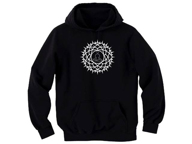 Lotus posture - Buddhist, yoga symbols hoodie