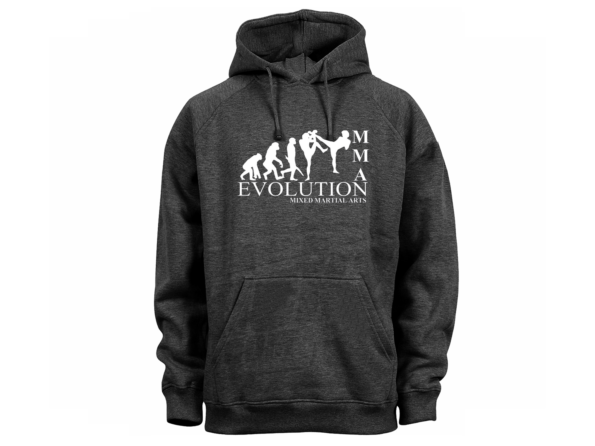 MMA evolution mixed martial arts gray hoodie