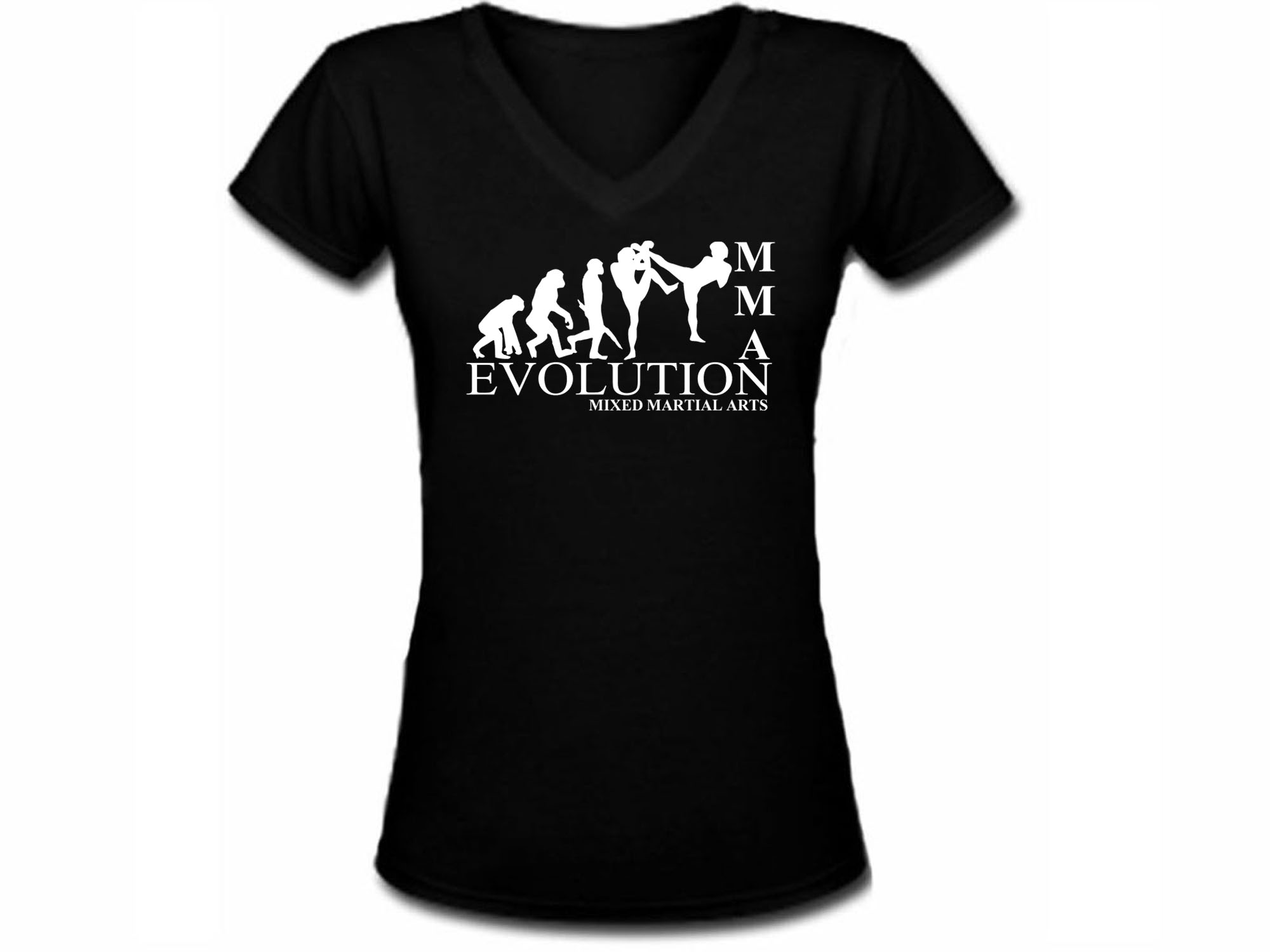 MMA evolution mixed martial arts women t-shirt