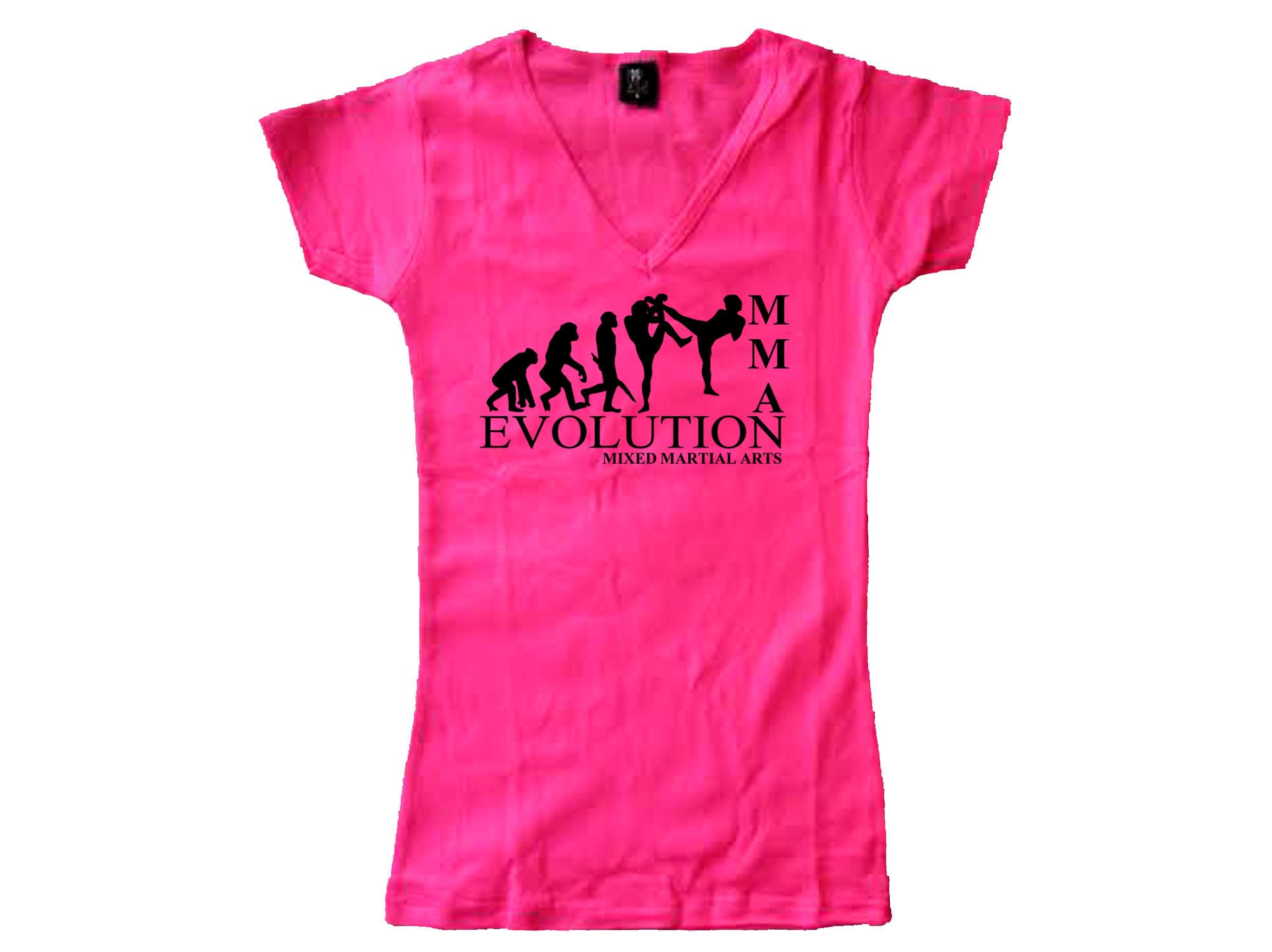 MMA evolution mixed martial arts women pink t-shirt