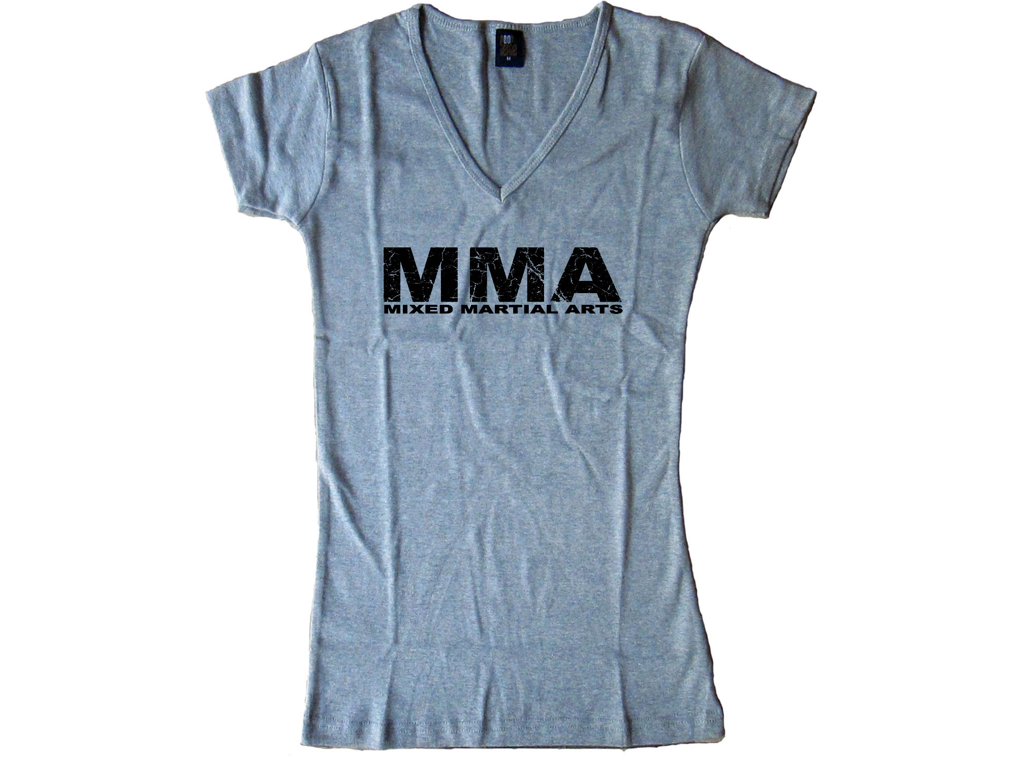 MMA mixed martial arts women or junior gray t-shirt
