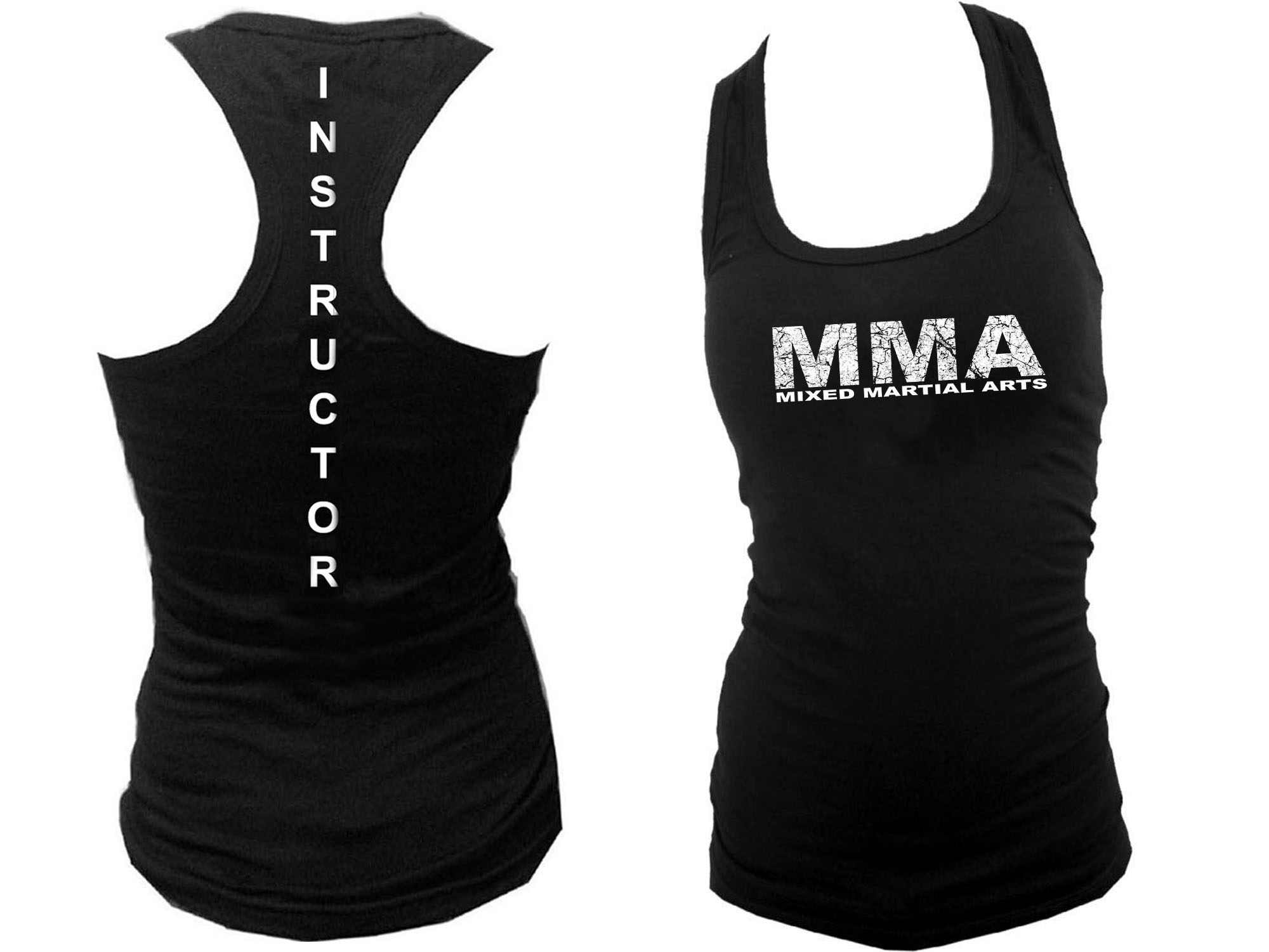 MMA Instructor mixed martial arts black women tank top M/L/XL