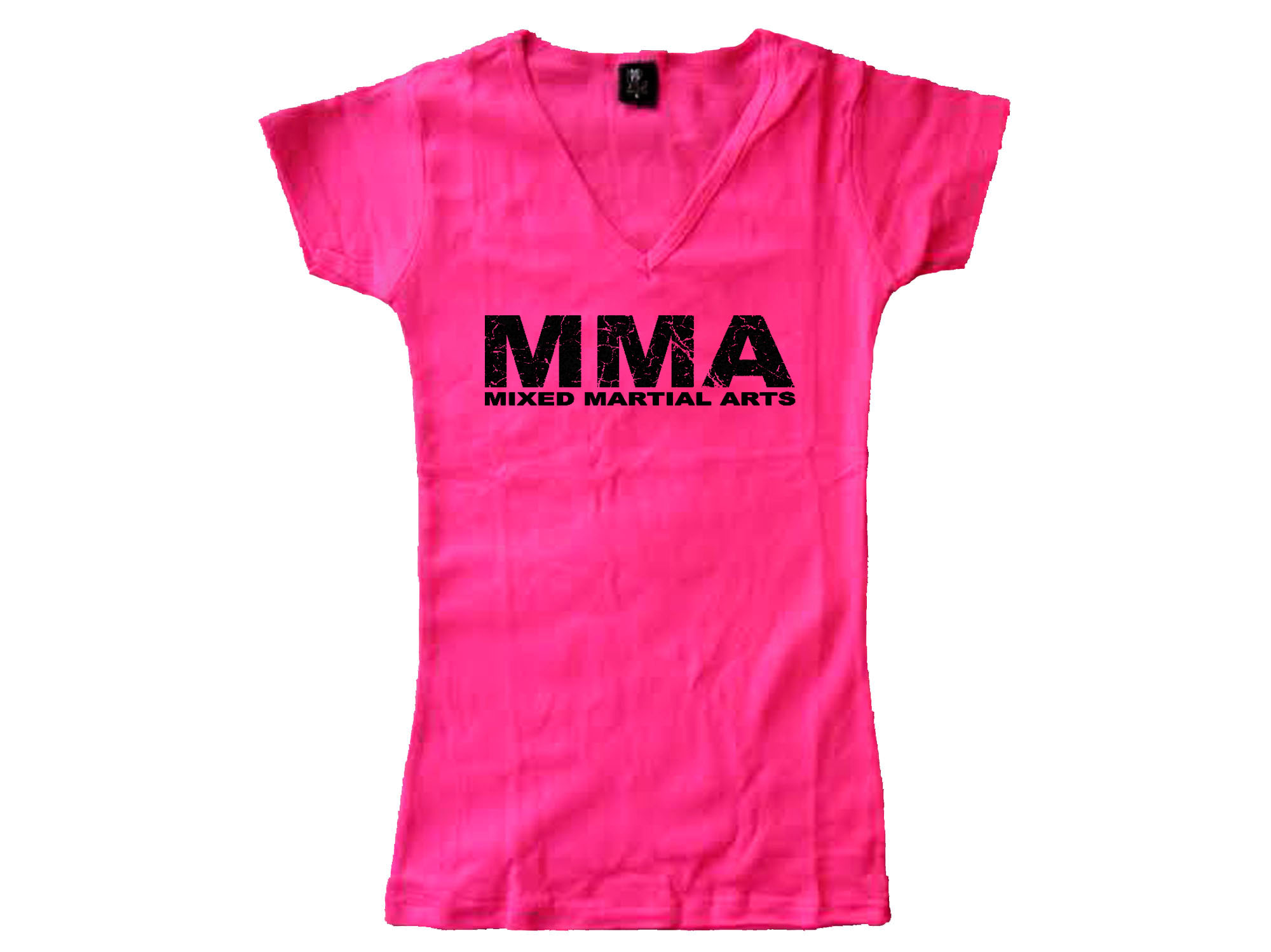 MMA mixed martial arts women or junior pink t-shirt