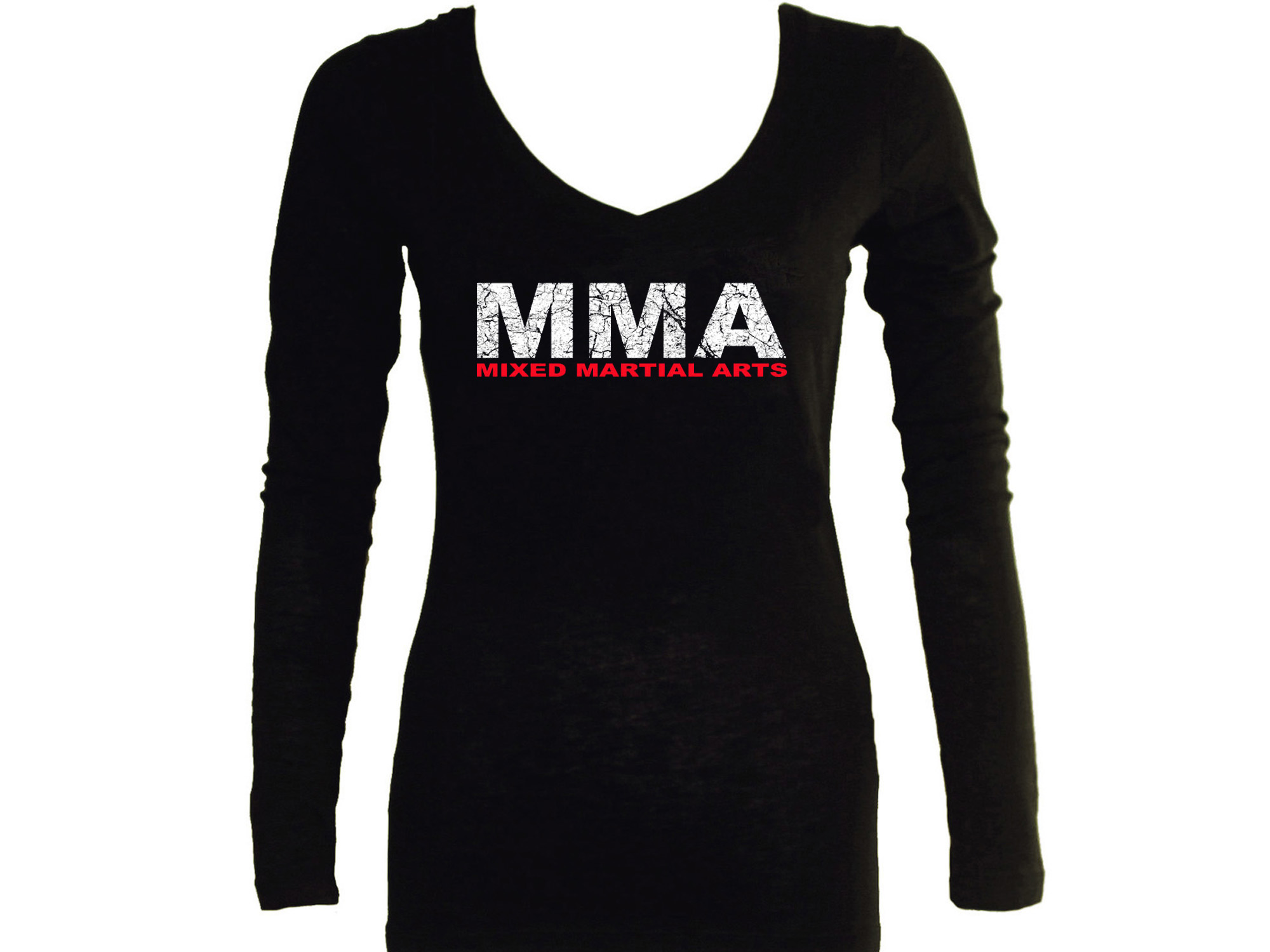 MMA mixed martial arts women or junior sleeved t-shirt 3