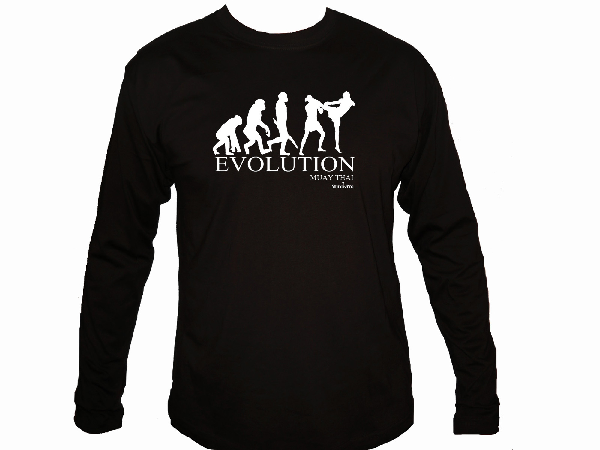 Muay Thai boxing evolution sleeved t-shirt