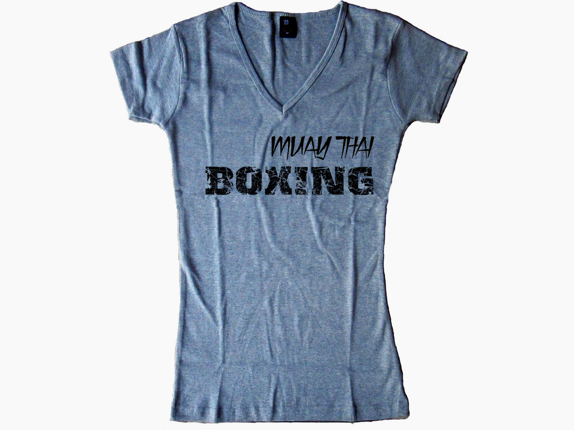 Muay Thai boxing women or junior gray t-shirt