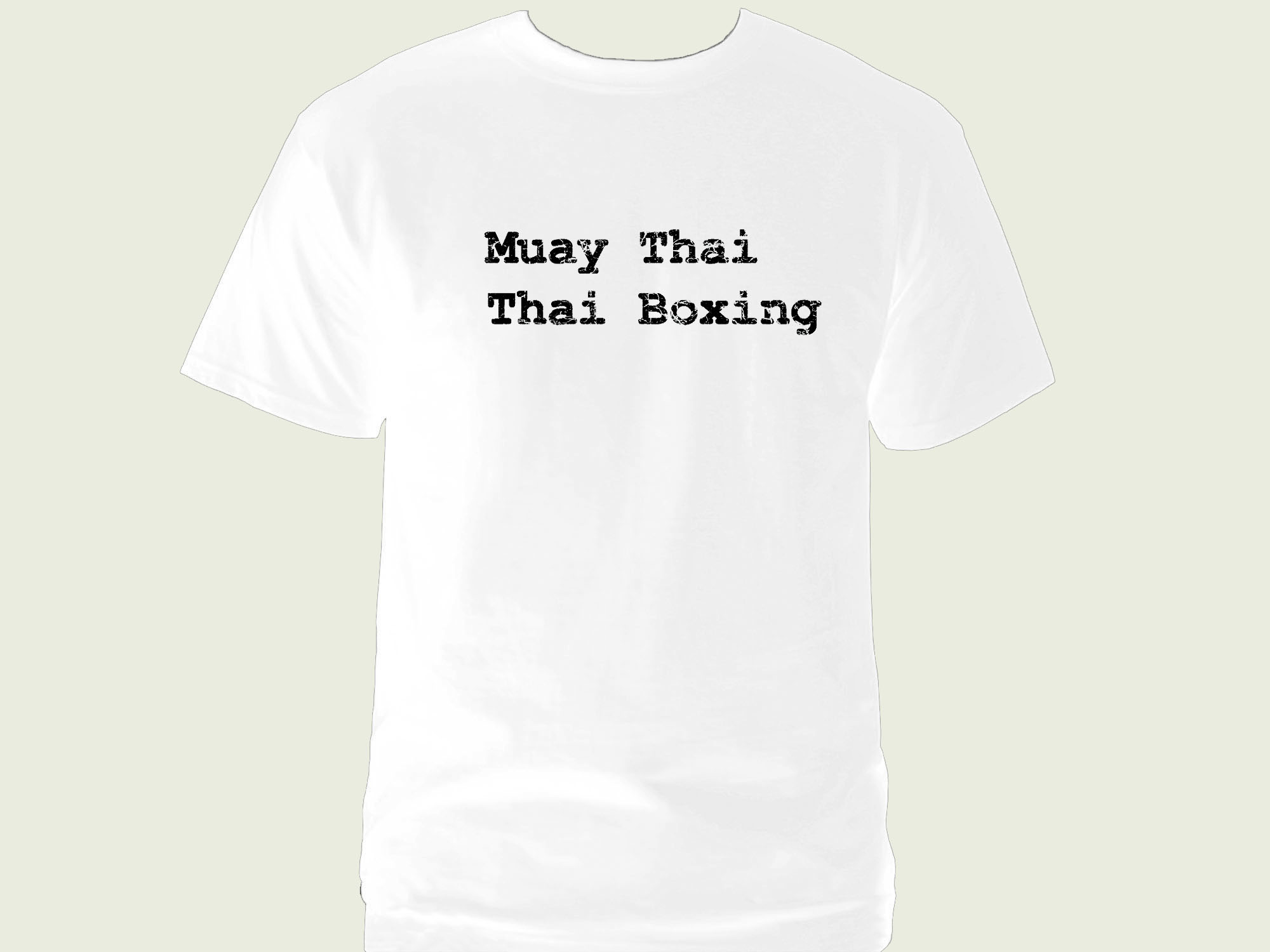 Muay Thai boxing distressed print t-shirt 2