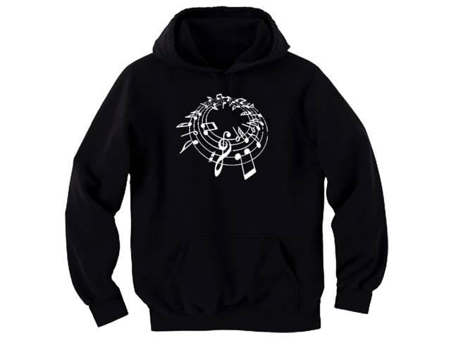 Music notes beautiful graphic hoodie