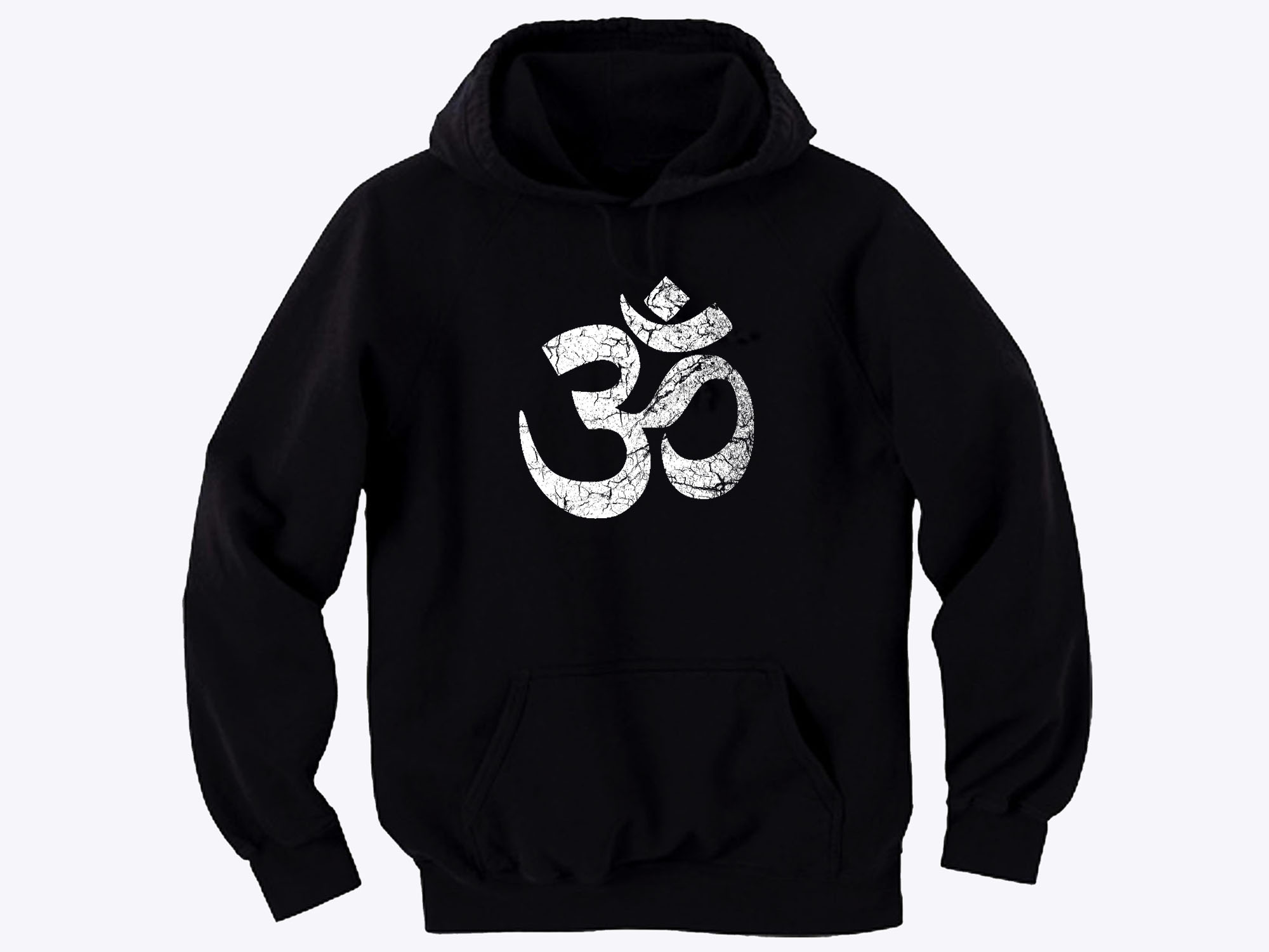 Ohm hoodie - om aum yoga symbols  distressed look