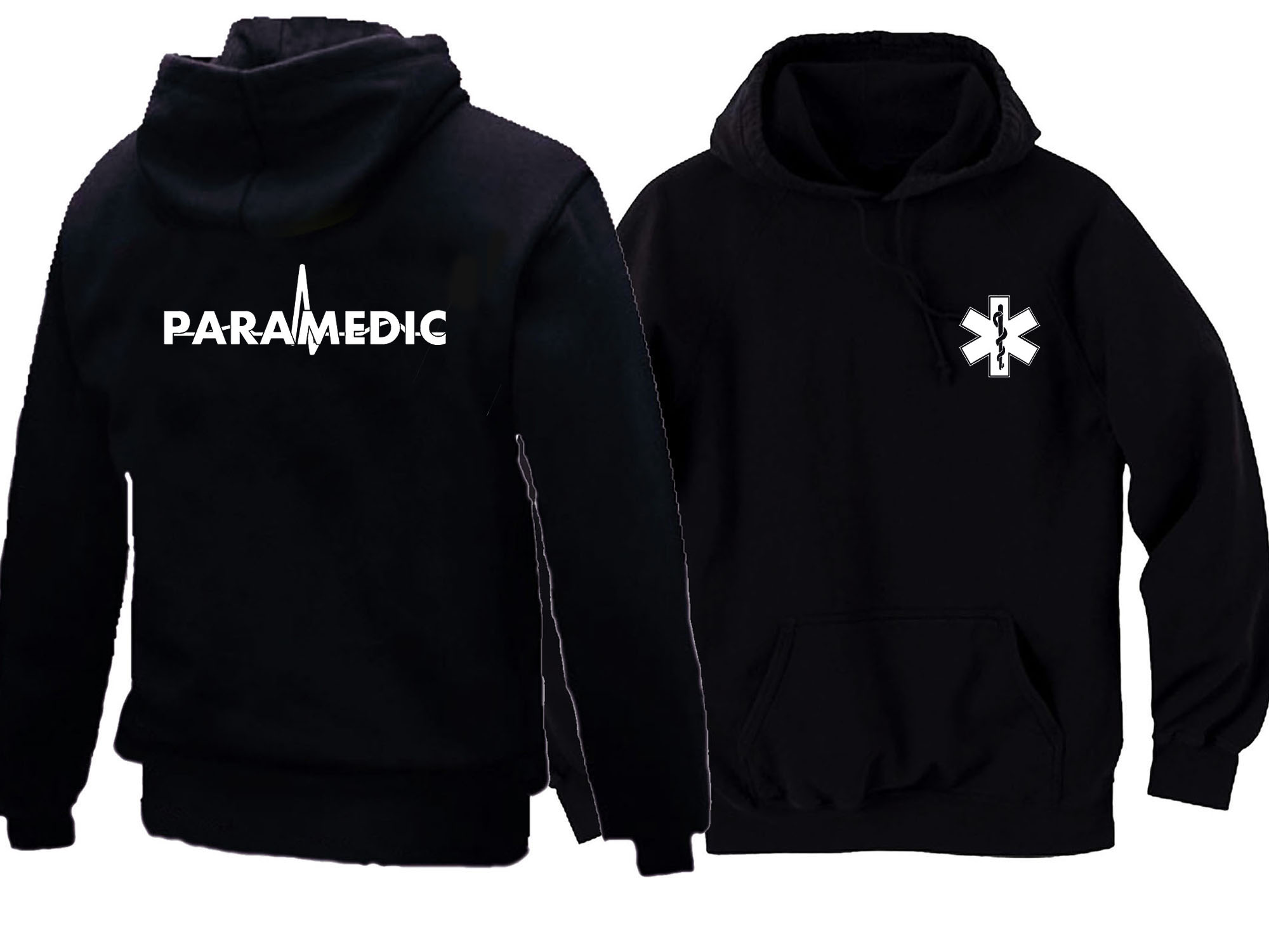 Paramedic medic gifts black hoodie 3
