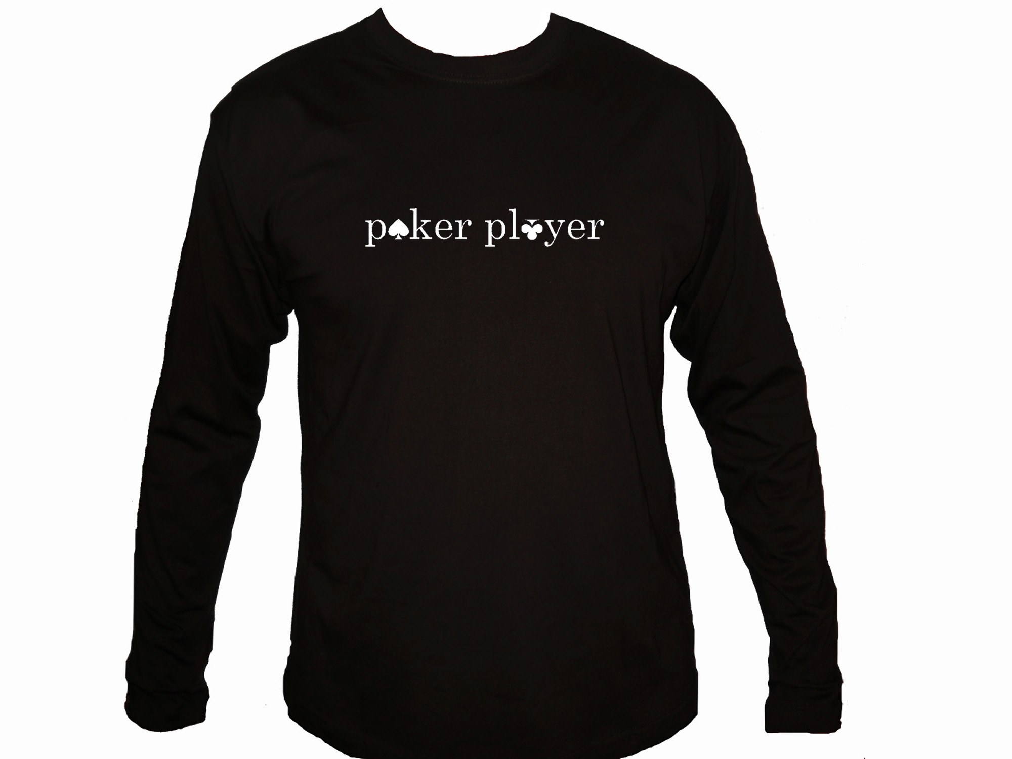 Poker player cool gambler sleeved t-shirt