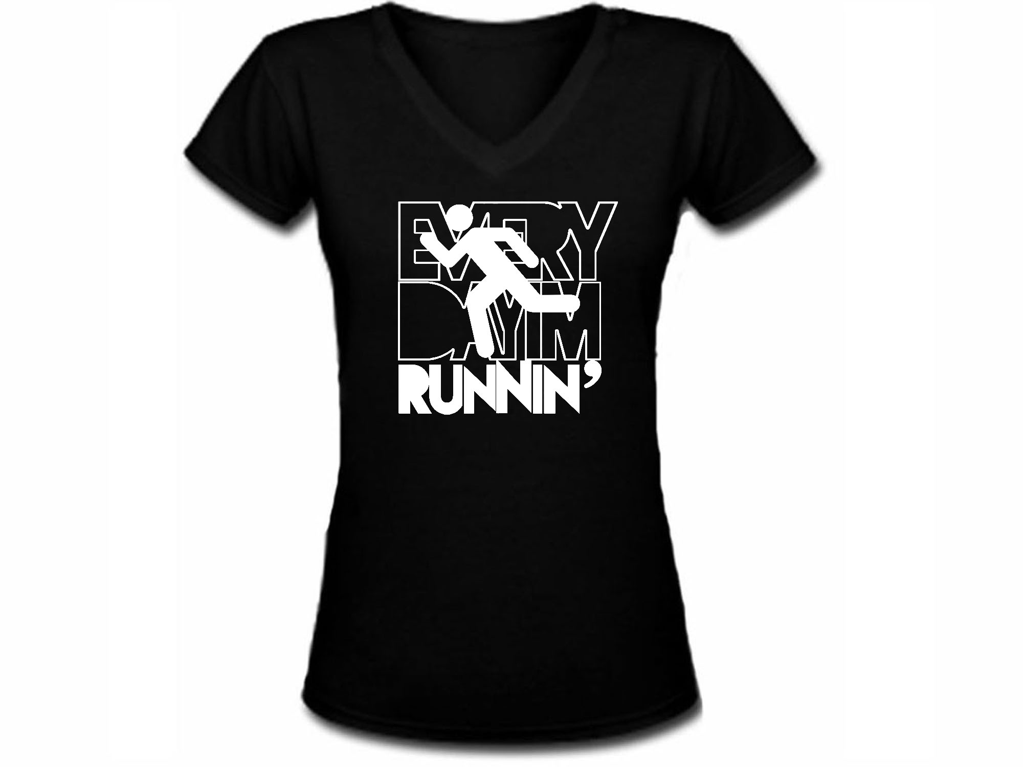 Everyday I am running funny parody women junior t-shirt