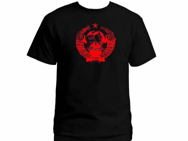 USSR Russian coat of arms tshirt-crest sickle hammer emblem