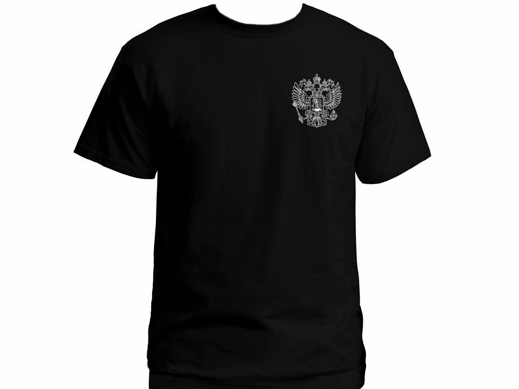 Russian coat of arms two headed eagle tee shirt