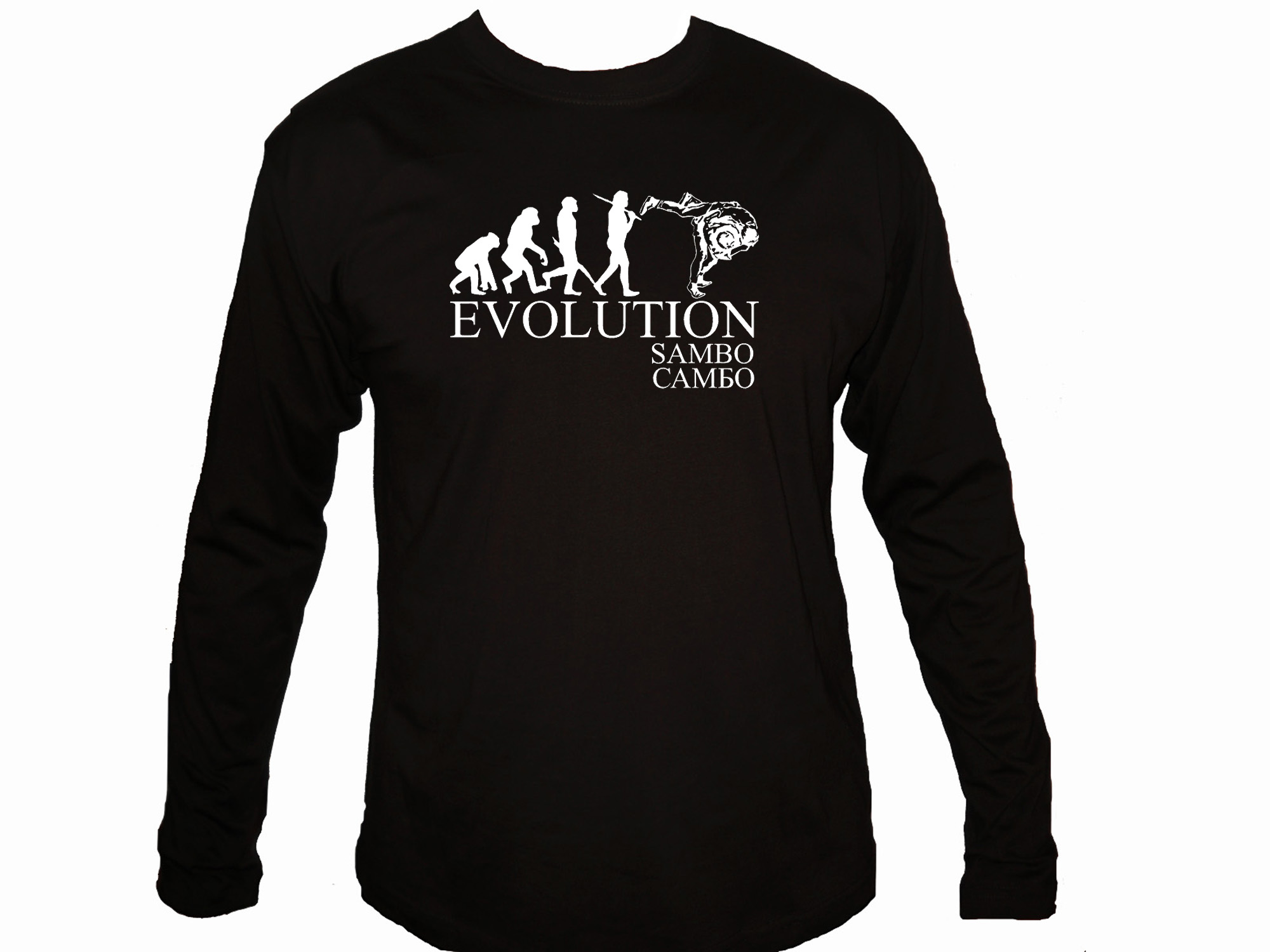 Sambo evolution Russian martial arts sleeved t-shirt