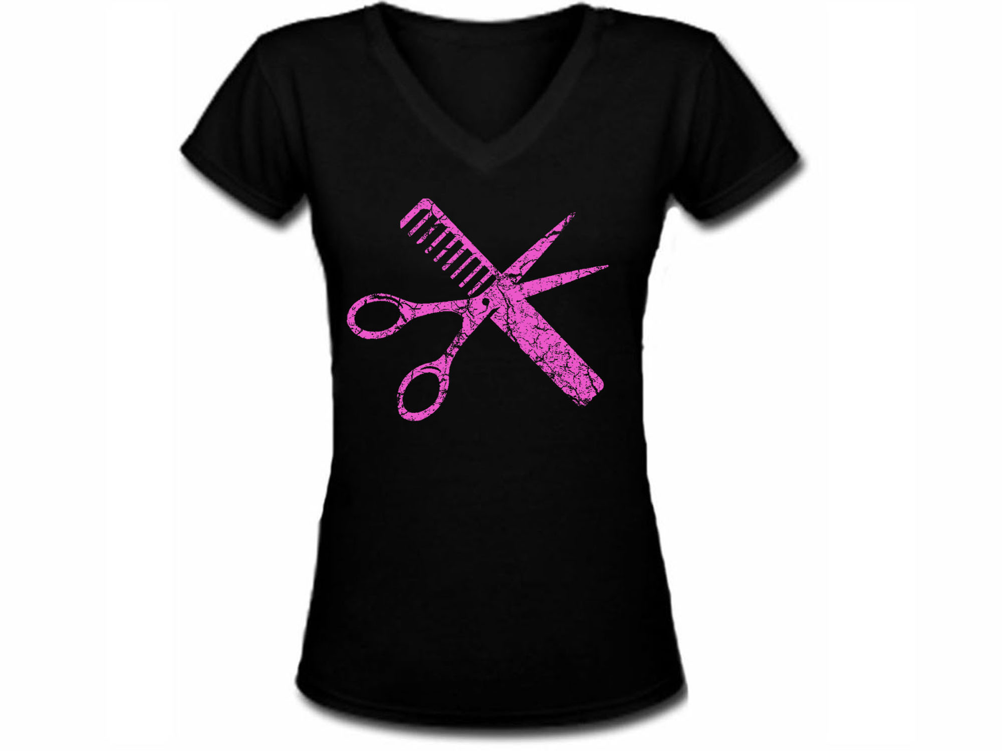 Hairstylist biber tools v neck t shirt 2