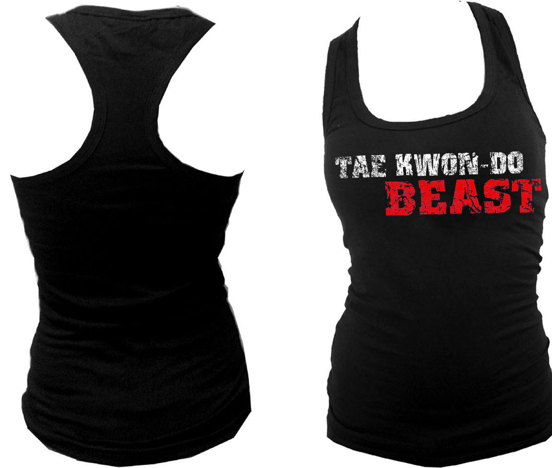 Taekwondo beast MMA martial arts women/teens tank top L/XL