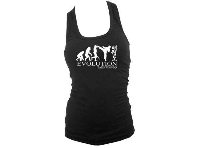 Evolution Taekwondo Tae kwon do MMA women teen girls tank top L/XL