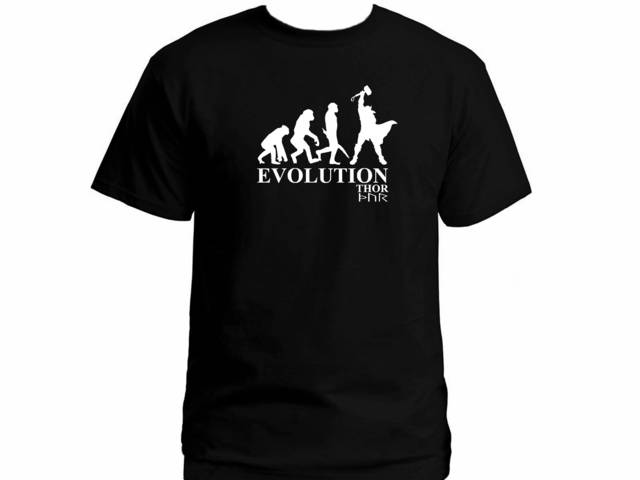 Norse mythology Mjlnir Thor hammer evolution unique t-shirt