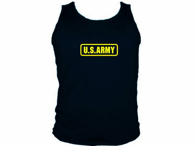 US army emblem military mens sleeveless tank top 2