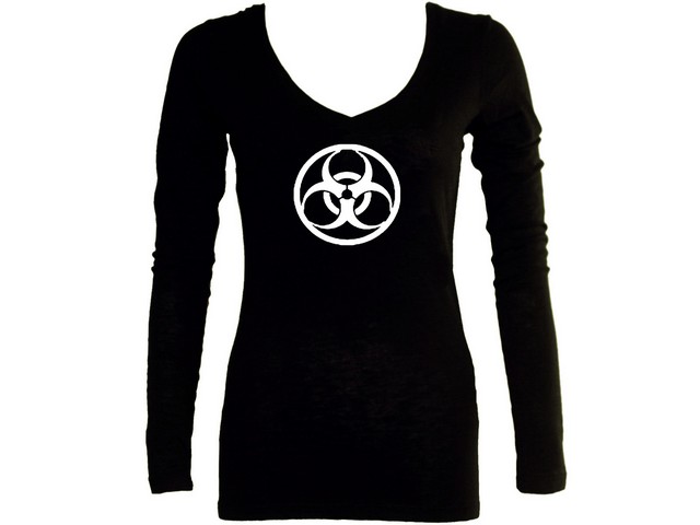 Biological weapon logo women sleeved shirt